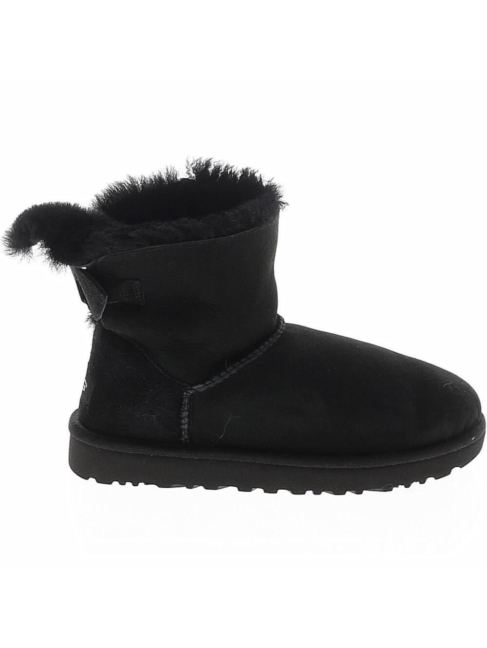 Ugg Mini Bailey Bow II Black Size 7 Ankle Boots